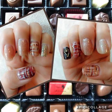 ウィークリージェル Homeiを使った口コミ バレンタインネイル セルフネイル By リンドウ Use Up 混合肌 Lips