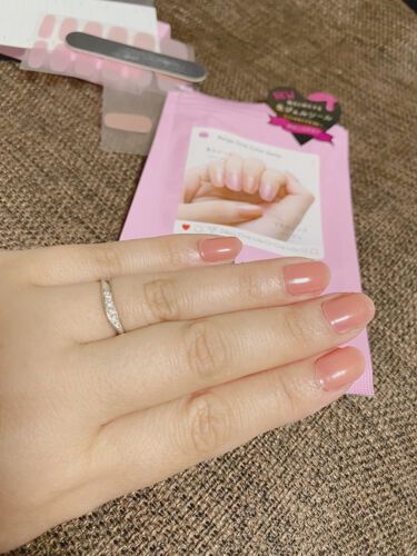 リアルジェルネイルシール ベージュワンカラー2way Beauty Avenue ビューティーアベニュー Lips リアルジェルネイルシール ベージュワンカラー2way Beauty Avenue ビューティーアベニュー Lips
