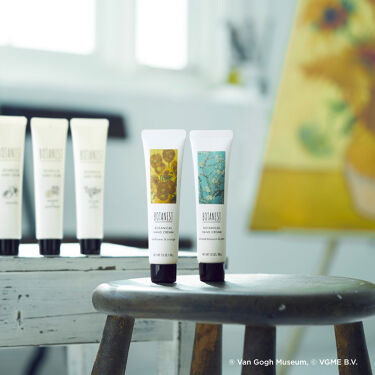 1000円以下 ボタニカルハンドクリーム ゴッホデザイン サンフラワー オレンジ Botanistのリアルな口コミ レビュー Lips