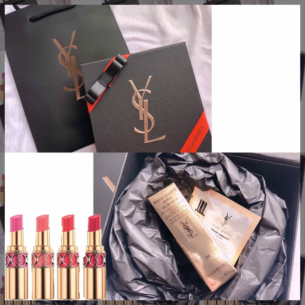 ルージュ ヴォリュプテ シャイン Yves Saint Laurent Beauteの口コミ 今日ね学校から帰ったらね 素敵なプレゼント By 愛春香 混合肌 Lips