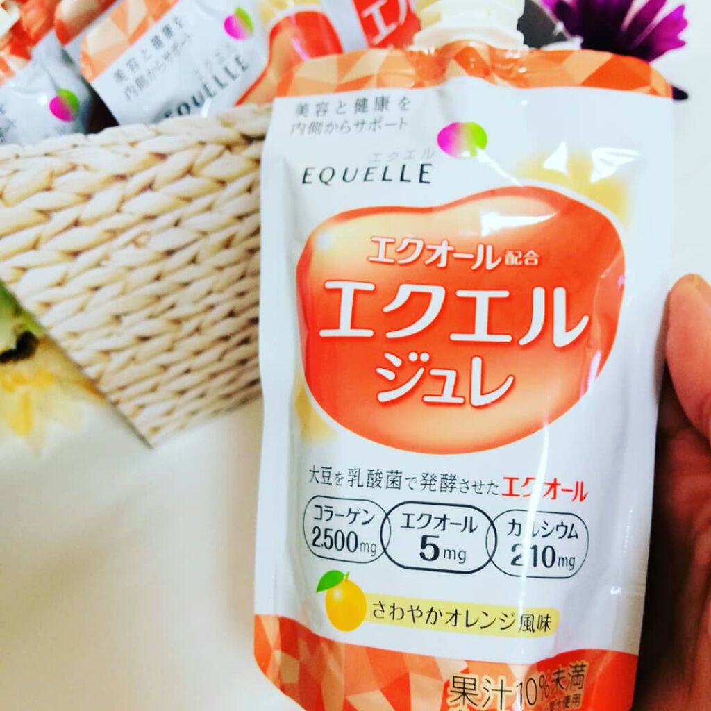限定食品 エクエル ジュレ さわやかオレンジ風味 大塚製薬の口コミ ずっとずっと飲んでみたかった大塚製薬独自成 By シロクマきれいʕ ᴥ ʔar40 151cm童顔 混合肌 Lips