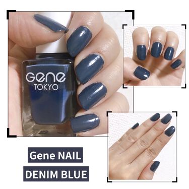 Geneネイル Daisoの口コミ 100円ネイル デニムブルー Geneto By Pyu 混合肌 代後半 Lips