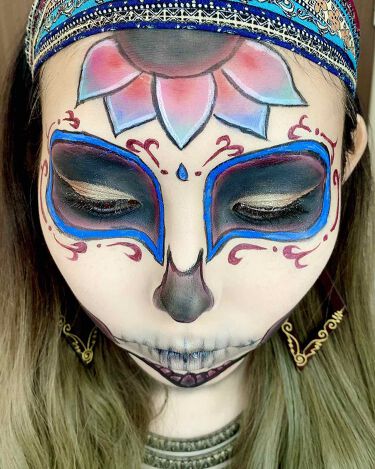 皮脂テカリ防止下地 Cezanneを使った口コミ ハロウィン カラベラメイク ガイコツ 皆 By うー Youtube始めました 普通肌 代後半 Lips