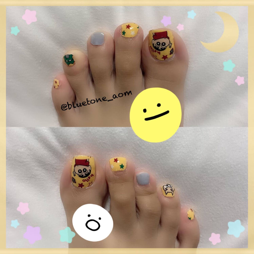 ネイルシール Qoo10の口コミ あのキャラクター達っぽい Qoo10激安 By Aomi Lips
