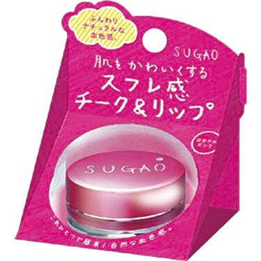 スフレ感チーク&リップ はなやかピンク