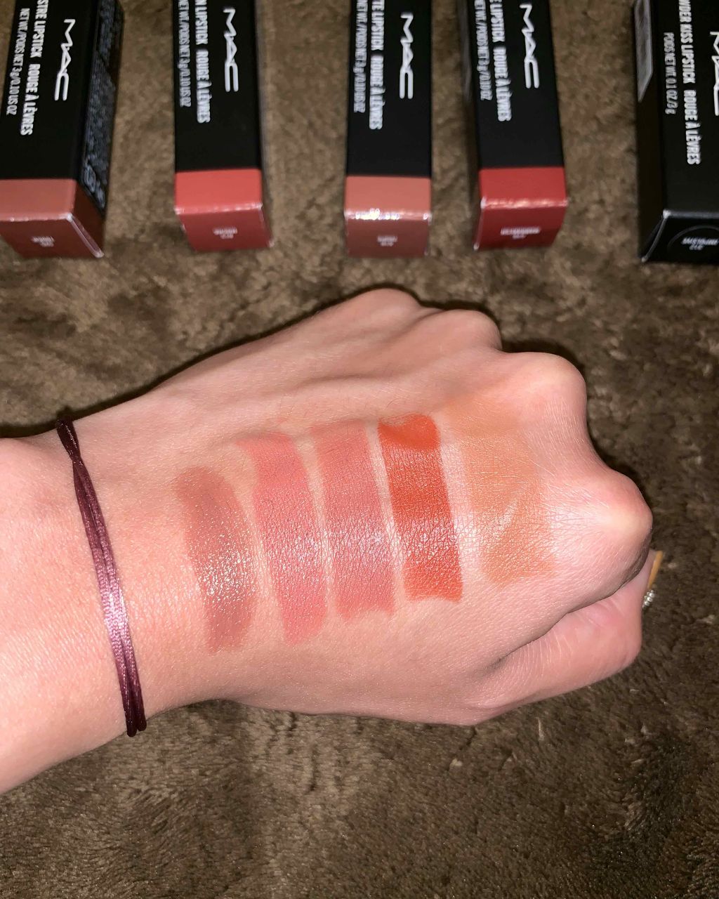 リップスティック M A Cの口コミ Mac 左から525touch813mo By マリラン 乾燥肌 代後半 Lips