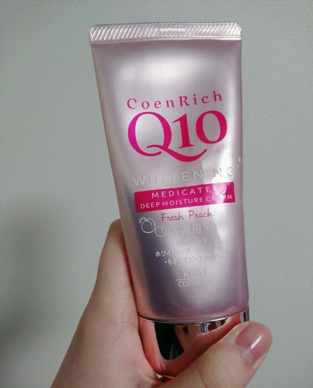 薬用ホワイトニング ハンドクリーム もぎたてピーチ コエンリッチq10の口コミ コスパ最強のハンドクリーム 指先までケア By マルメロ 乾燥肌 Lips