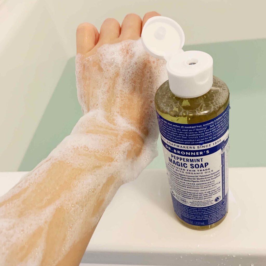 マジックソープ ペパーミント ドクターブロナーの使い方を徹底解説 ドクターブロナーマジックソープペパーミント By れな 乾燥肌 Lips