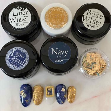 キャンジェルノンワイプクリア プリジェルを使った口コミ ネイルチップにアートしてみました 天然石風 By みい 混合肌 Lips