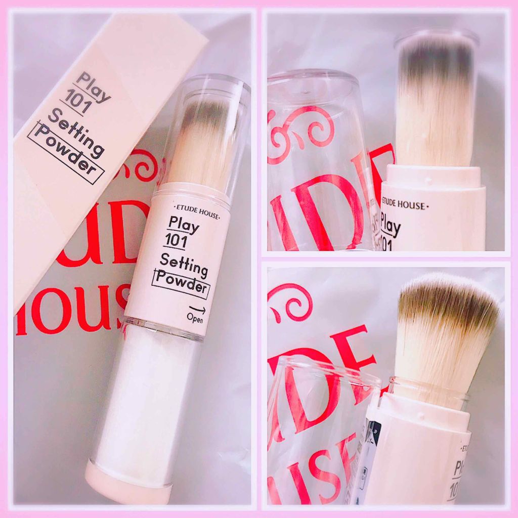 プレイ101セッティングパウダー Etudeの口コミ 携帯に便利 ブラシ一体型パウダー エチュ By うまみ 脂性肌 Lips