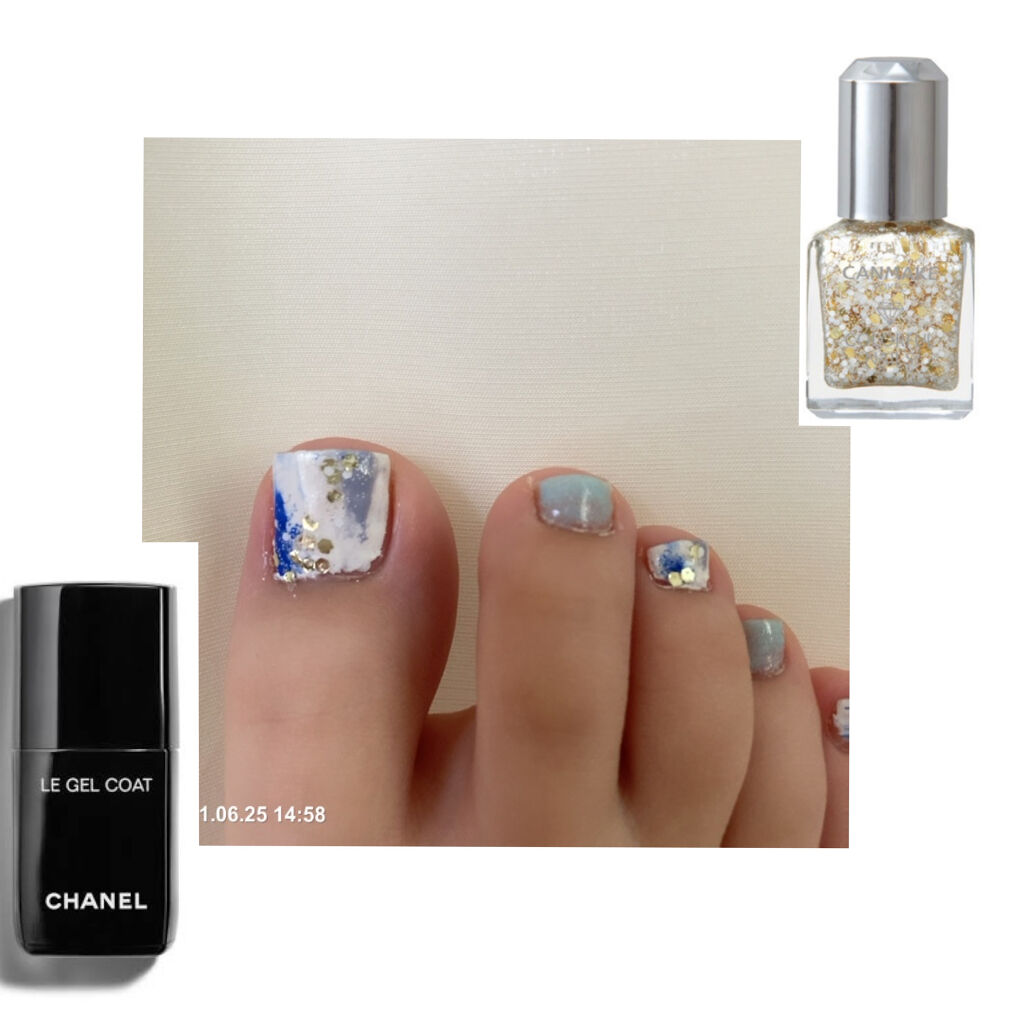 カラフルネイルズ キャンメイクを使った口コミ 夏 セルフネイル 夏らしいセルフネイル By Nazo 敏感肌 10代後半 Lips