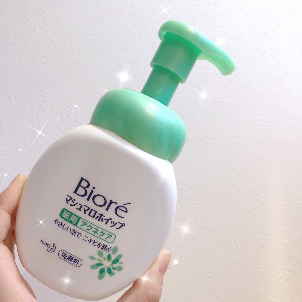 マシュマロホイップ 薬用アクネケア ビオレを使った口コミ 私の朝の洗顔とスキンケアです ビオレマシ By しろもも 混合肌 代前半 Lips