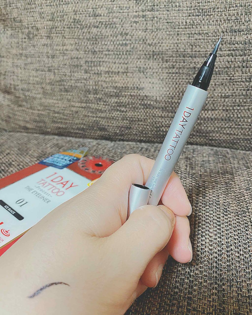 1day Tattoo プロキャスト ザ アイライナー K Paletteの口コミ ｋ パレット1daytattooプロキャ By ようちゃん 混合肌 Lips