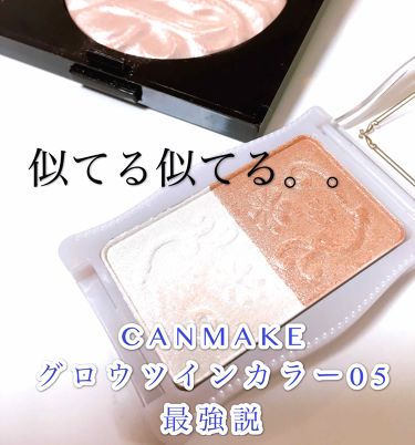 グロウツインカラー 05 ピンクベージュパール キャンメイク Canmake Lips