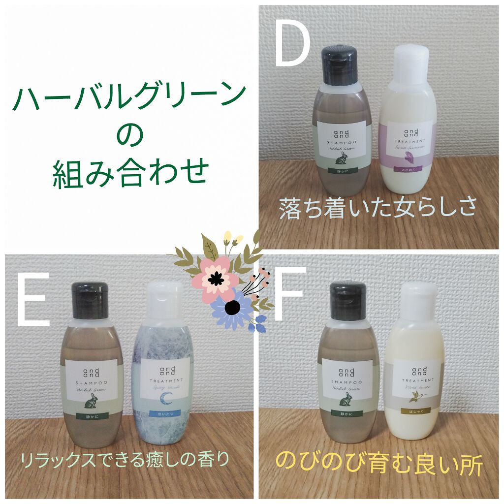 気ままに ティーハーモニーの香り シャンプー And Andを使った口コミ 香りを楽しむシャンプー 全組み合わせ気に入 By にか ブルベ夏 混合肌 30代前半 Lips