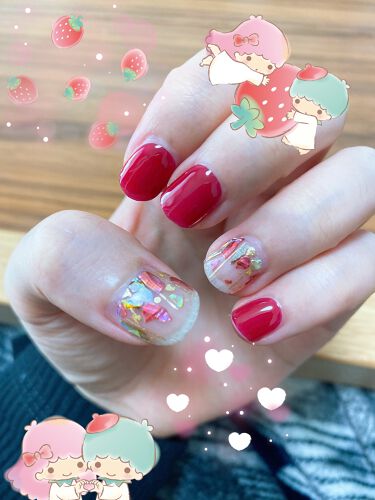 ジェルネイルシール Ohoraの口コミ 今月はバレンタインといちご狩り 持ち帰り専 By Nismo専業主婦 敏感肌 代後半 Lips