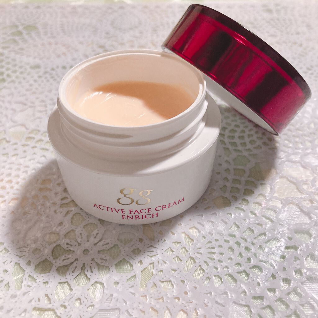 アクティブフェイスクリーム エンリッチ Ggの口コミ エイジングケアにおすすめのフェイスクリーム 江崎グリコggアクティ By あっぴー フォロバ100 乾燥肌 30代前半 Lips