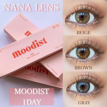 Moodist 1day Nana Lensのカラコンレポ 着画口コミ Nanalensさんから1day3色をお試 By Huis 乾燥肌 30代前半 Lips