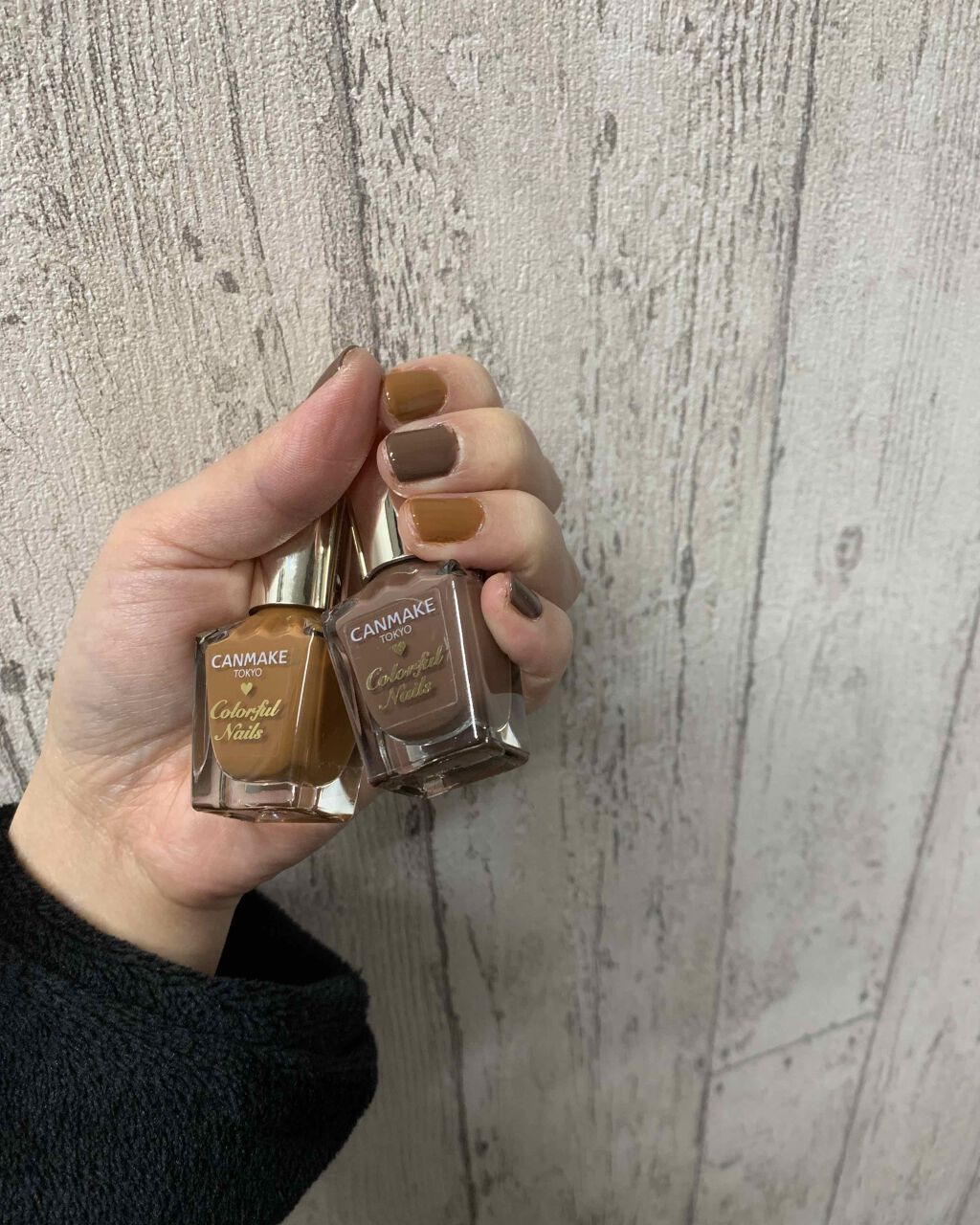 カラフルネイルズ キャンメイクの口コミ キャンメイク ネイル N36 N15 茶色 By Ckmam 普通肌 30代後半 Lips