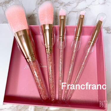 ファビュラスメイクアップブラシセット フランフランの口コミ キラキラブラシ 今回は少し By 夏海 混合肌 代後半 Lips