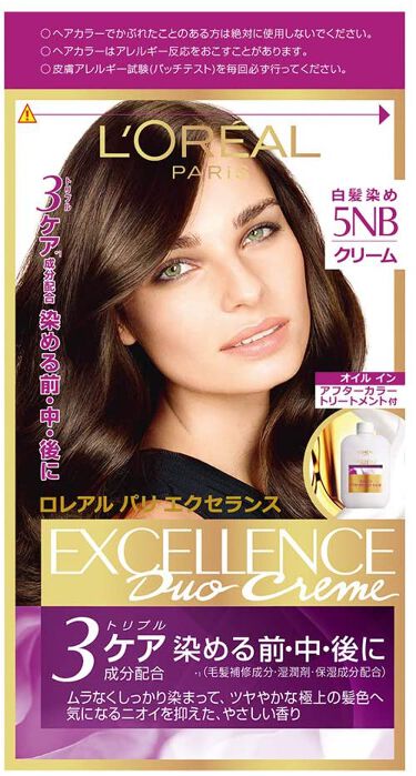 エクセランス R クリームタイプ 5nb 自然な栗色 ロレアル パリ Loreal Paris Lips