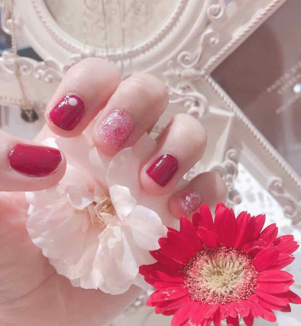 カラフルネイルズ キャンメイクを使った口コミ 赤 ピンク セルフネイル赤とピンクの組 By Liii 代前半 Lips