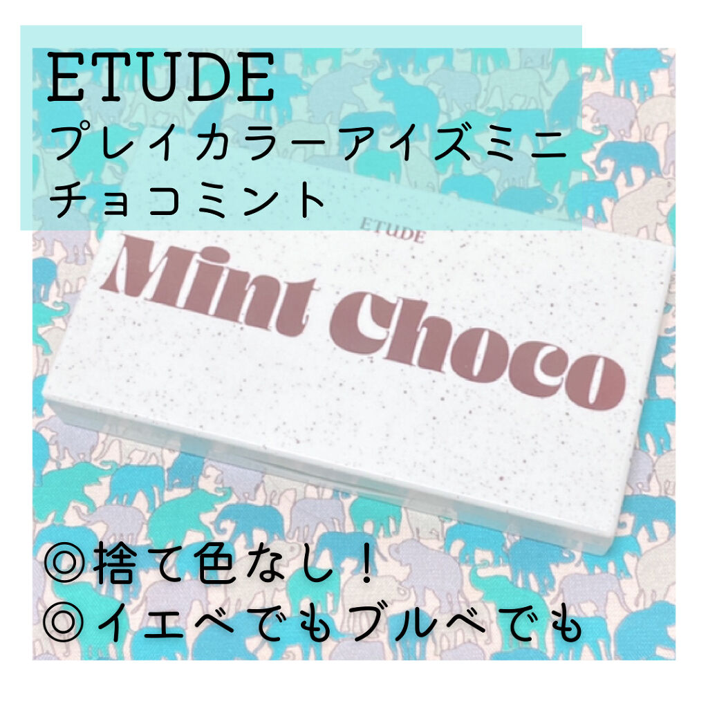 プレイカラーアイズミニ チョコミント Etudeの口コミ ブルベにおすすめのパウダーアイシャドウ カワイイ顔した万能パ By ぺんぎん 敏感肌 10代後半 Lips