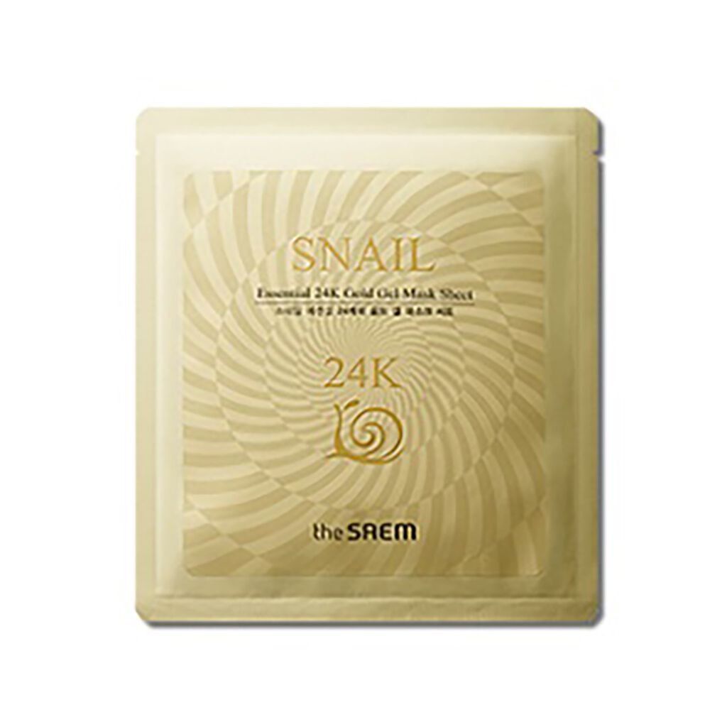 Snail Essential 24k Gold Gel Mask Sheet The Saemのリアルな口コミ レビュー Lips