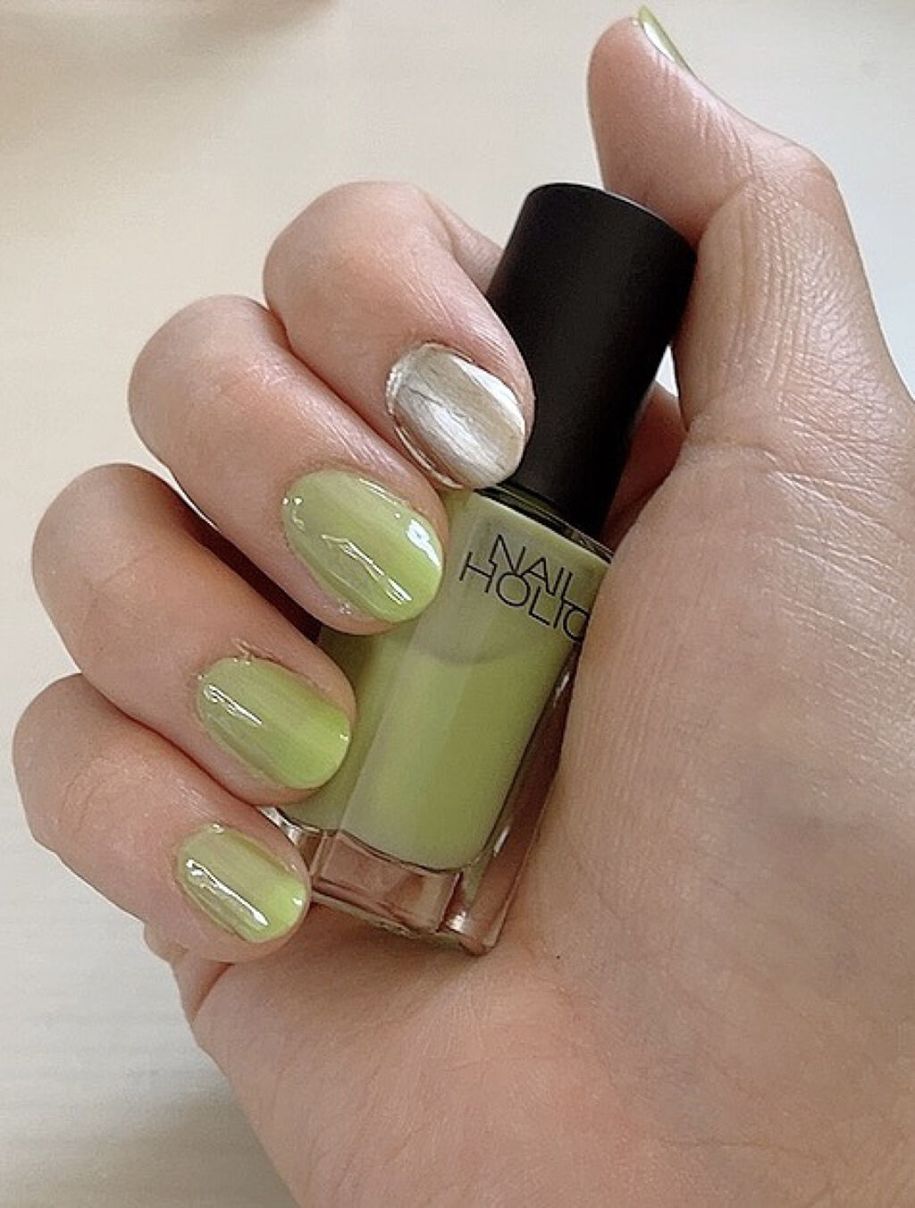 ネイルホリック ネイルホリックを使った口コミ 最近のネイル ミントグリーンのポリッシュ By にぃ 混合肌 代後半 Lips