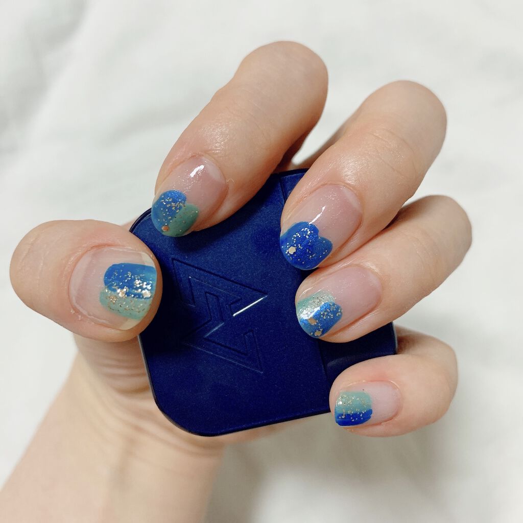 ネイルポリッシュ Planet Nailを使った口コミ 毎週ネイル4週目今週は青系3色使って夏らし By Kanata 代前半 Lips