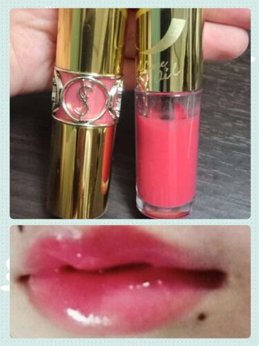ルージュ ヴォリュプテ シャイン/YVES SAINT LAURENT BEAUTE/口紅を使ったクチコミ（1枚目）