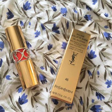 ルージュ ヴォリュプテ シャイン Yves Saint Laurent Beauteは落ちないのか 色持ちに関する口コミ イブサンローランルージュヴォリュプテシャイ By ゆっぴ 敏感肌 10代後半 Lips