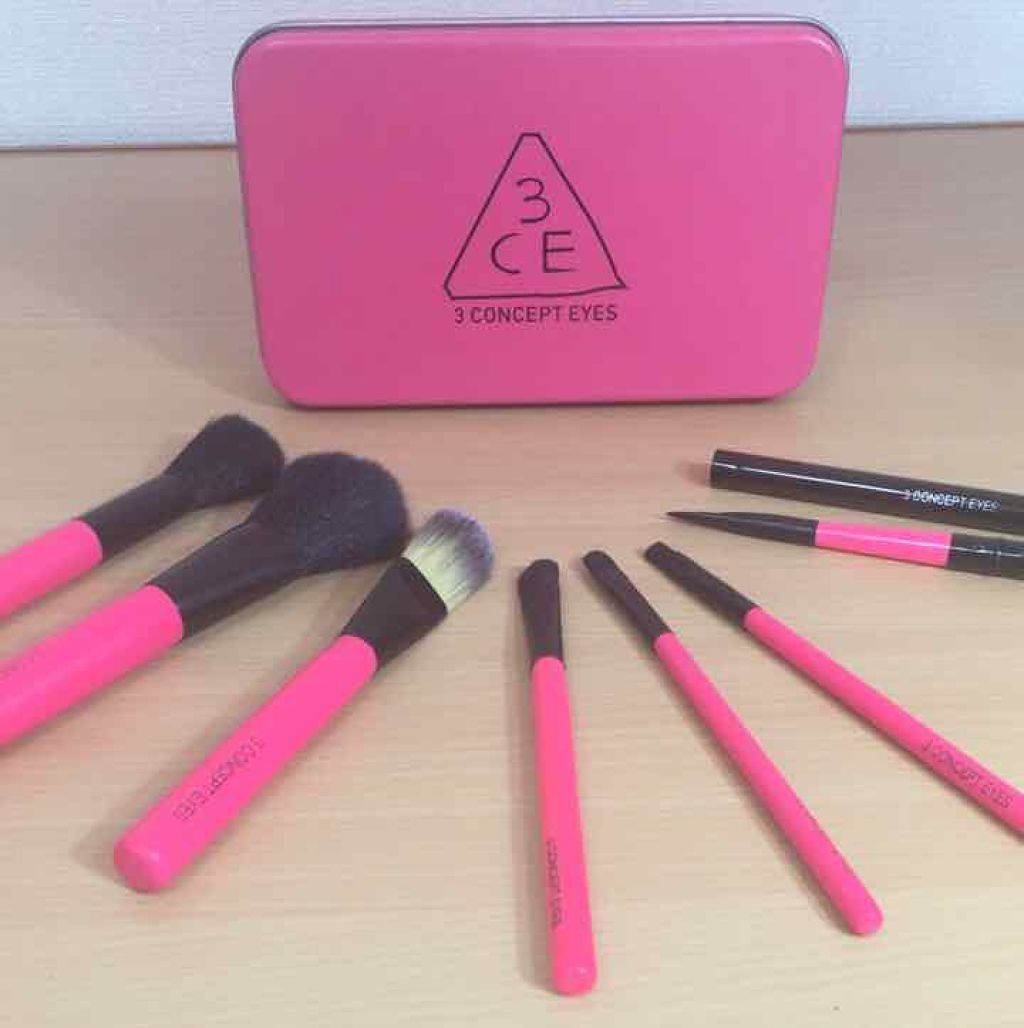 Mini Brush Kit 3ceの辛口レビュー 3ceメイクブラシセット ピンク By 𝐌𝐚𝐢 乾燥肌 代前半 Lips