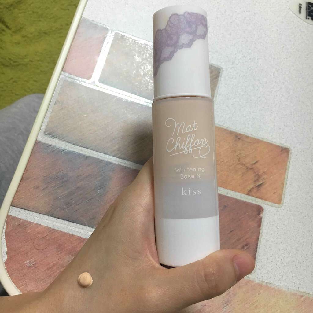 マットシフォン Uvホワイトニングベースn Kissの口コミ 今まで試してきた下地の中で 1番崩れにくい By 森のきりんさん 脂性肌 代前半 Lips
