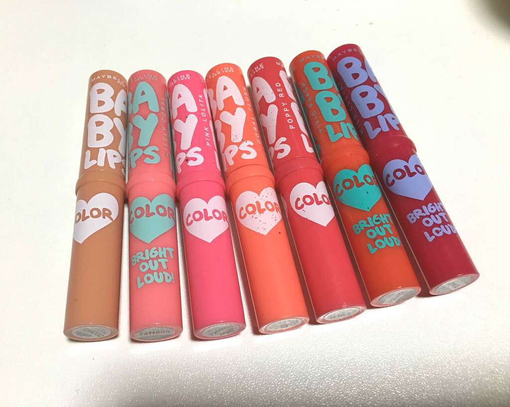 リップクリーム カラー Baby Lips Maybelline New Yorkの口コミ メイベリンリップクリームカラー左からno By 黄色信号 Lips