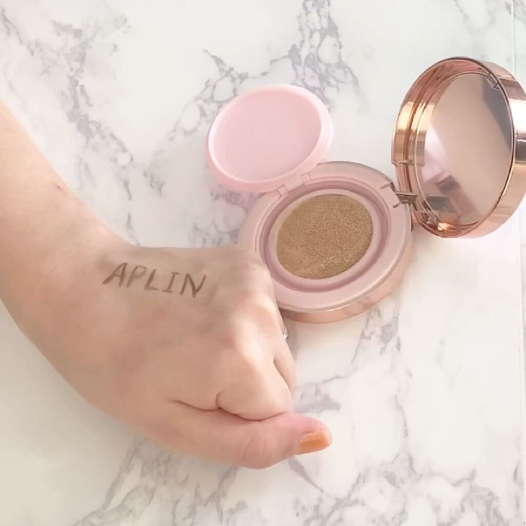 ピンクティーツリーカバークッション Aplinの口コミ 敏感肌におすすめのクッションファンデーション かわいいピンクのパッケ By みゆ 韓国コスメ好き アトピー肌 30代後半 Lips