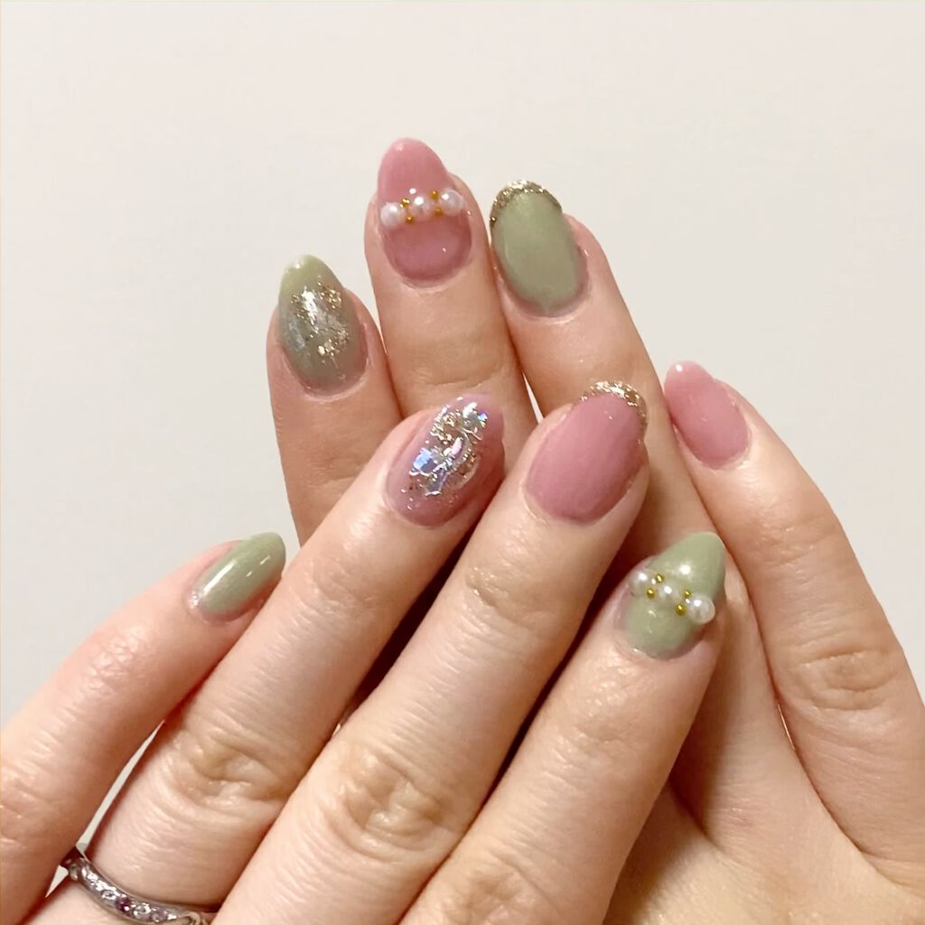 ジェルネイル ジェルミーワンを使った口コミ 春ネイルの記録 今回ももちろんセルフです By M 混合肌 代後半 Lips