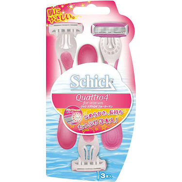 試してみた シック Schick ボディ用 クアトロ4 ディスポ フォーウーマン 3本入 使い捨てタイプ 女性用 カミソリ シックのリアルな口コミ レビュー Lips