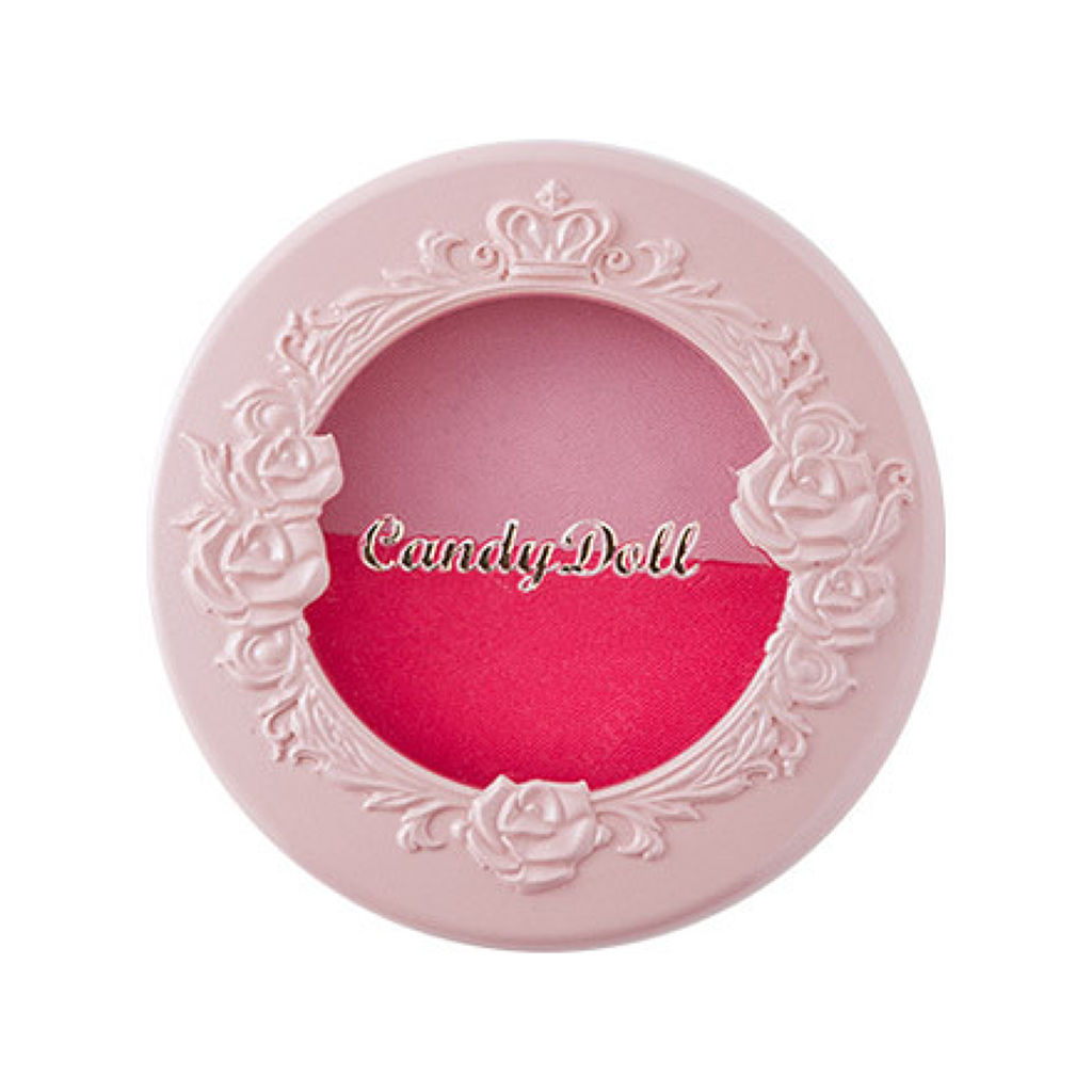 チークカラーデュオ ローズピンク 限定色 Candydoll キャンディドール Lips